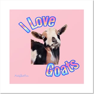 I Love Goats Posters and Art